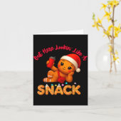 Carte Out Here Looking Like A Snack Funny Xmas Light Gin (Fleur jaune)