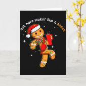 Carte Out Here Looking Like A Snack Funny Xmas Light Gin (Fleur jaune)