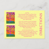 Carte 'Out Of Town Guest DIRECTIONS' (petit rec) (Devant)