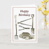 Carte Outils anciens (Fleur jaune)