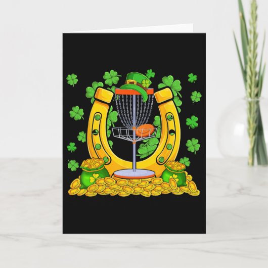 Carte Outils de disc golf pour la Saint-Patrick avec pla (Devant)