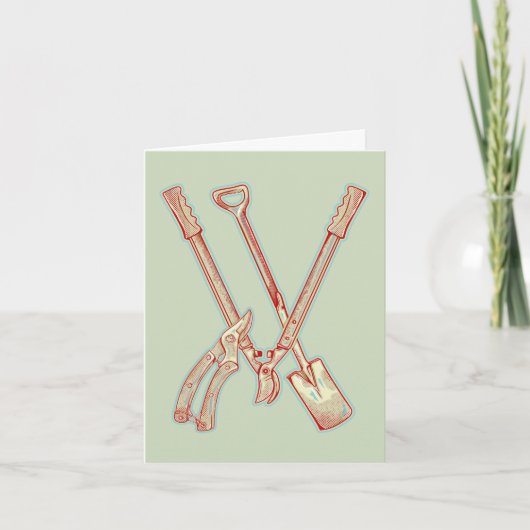 Carte Outils de jardinage (Devant)