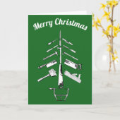 Carte Outils de menuiserie vintages (Fleur jaune)