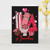 Carte Outils de professeur cœurs fleurs blague de la Sai (Fleur jaune)