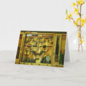 Carte Outils de travail du bois (Fleur jaune)