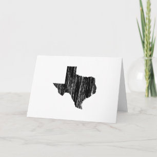 Carte Outline de l'État du Texas en détresse