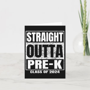 Carte Outta Pré-K School Cl De 2024 Drôle Graduation