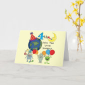 Carte Outta This World 4th Birthday Tshirts et cadeaux (Fleur jaune)