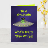 Carte Outta This World Graduate card (Fleur jaune)