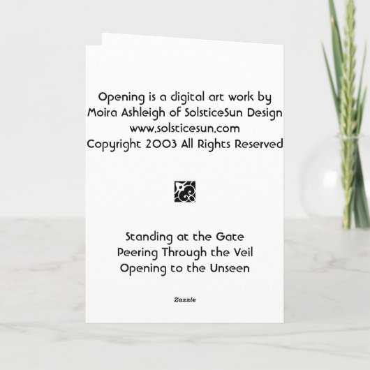 Carte Ouverture (Dos)