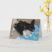 Carte Ouvre les cadeaux ! (Fleur jaune)