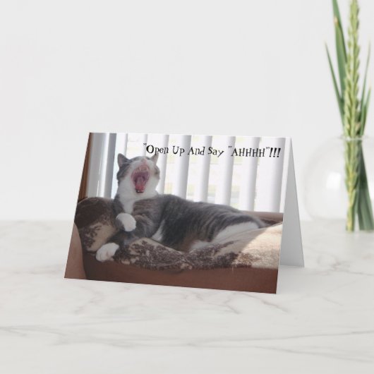 Carte "Ouvrez et dites "AHHHH" ! ! ! (Devant)