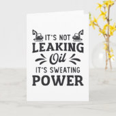 Carte Ouvrier de construction Excavateur Il ne fuit pas  (Fleur jaune)