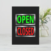 Carte Ouvrir le composant vectoriel Signes fermés (Debout devant)