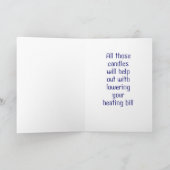 Carte OVER THE HILL Humorous Birthday (Intérieur)