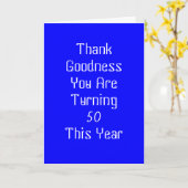 Carte OVER THE HILL Humorous Birthday (Fleur jaune)