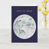 CARTE OVER THE MOON (Fleur jaune)