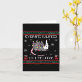 Carte Overstimulated But Festive Ossum Christmas Tree Li (Fleur jaune)