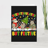 Carte Overstimulated But Festive Ossum Ugly Sweater Chri (Devant)