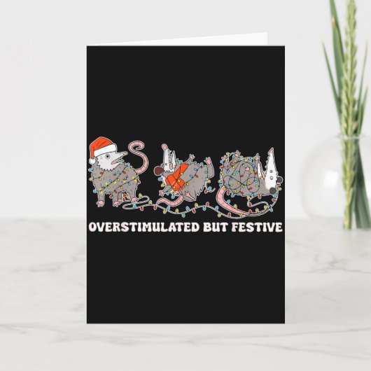 Carte Overstimulated But Festive Ssum Christmas Ugly Xma (Devant)