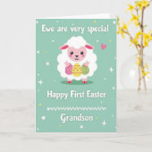 Carte Ovine Star Pattern Holiday Card (Fleur jaune)