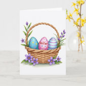 Carte Ovoids de Faux Or Printanier (Fleur jaune)