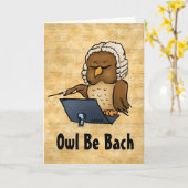 Carte Owbe Be Back Funny Blank Inside Greeting Card (Fleur jaune)
