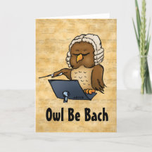 Owbe Be Back Funny Blank Inside Greeting Card