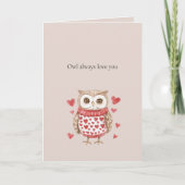 Carte Owl Always Love You (Devant)