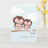 Carte Owl Always Love You Mother's Day Card (Fleur jaune)