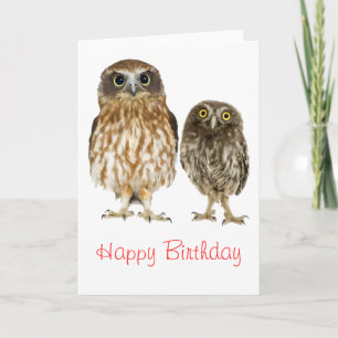 Carte Owl Duo Anniversaire