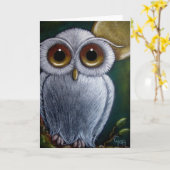 Carte OWL IMAGINAIRE BLANC (Fleur jaune)
