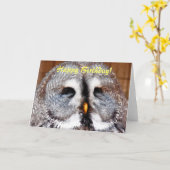 CARTE OWLS (Fleur jaune)