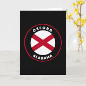 Carte Oxford Alabama Drapeau de l'État de l'Al Badge de  (Fleur jaune)