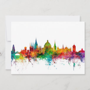 Carte Oxford England Skyline