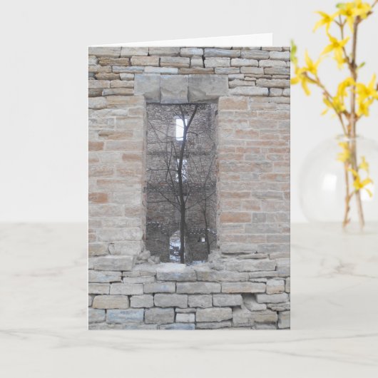 Carte "Oxford Mill Windows" (Fleur jaune)