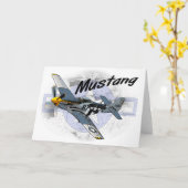 Carte P51 Mustang (Fleur jaune)