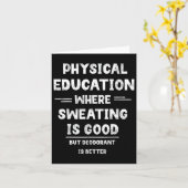 Carte P.e. Où La Sueur Est Bonne, Mais Le Déodorant Est  (Fleur jaune)