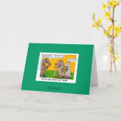 Carte P.I. Mink (Human Stole) Cartoon Greeting Card (Fleur jaune)