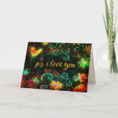 Carte P.s. I Love You Whimsical Moderne Valentine (Devant)