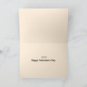 Carte P.s. Je t'aime Valentine moderne fantaisiste (Intérieur)