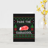 Carte P The Gabagool Tacky Ugly Christmas Sweater For Me (Fleur jaune)
