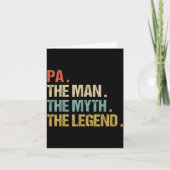 Carte Pa The Man Myth Legend Shirt Funny Father Dad Chri (Devant)