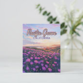 Carte Pacific Grove California Monterey Purple Card (Debout devant)