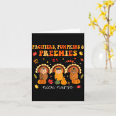 Carte Pacifiers Pumpkins Preemies Nicu Nurse Gift  (Fleur jaune)