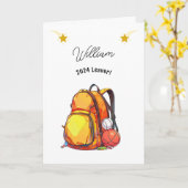 Carte Pack arrière sport pour les sortants scolaires (Fleur jaune)