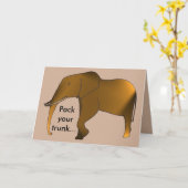 Carte Pack your trunk (Fleur jaune)