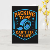 Carte Packing Tape Can't Fix My Life Meme (Fleur jaune)
