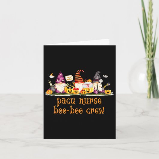 Carte Pacu Nurse Rn Halloween Boo-Boo-Boo Crew (Devant)