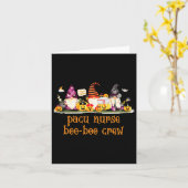 Carte Pacu Nurse Rn Halloween Boo-Boo-Boo Crew (Fleur jaune)